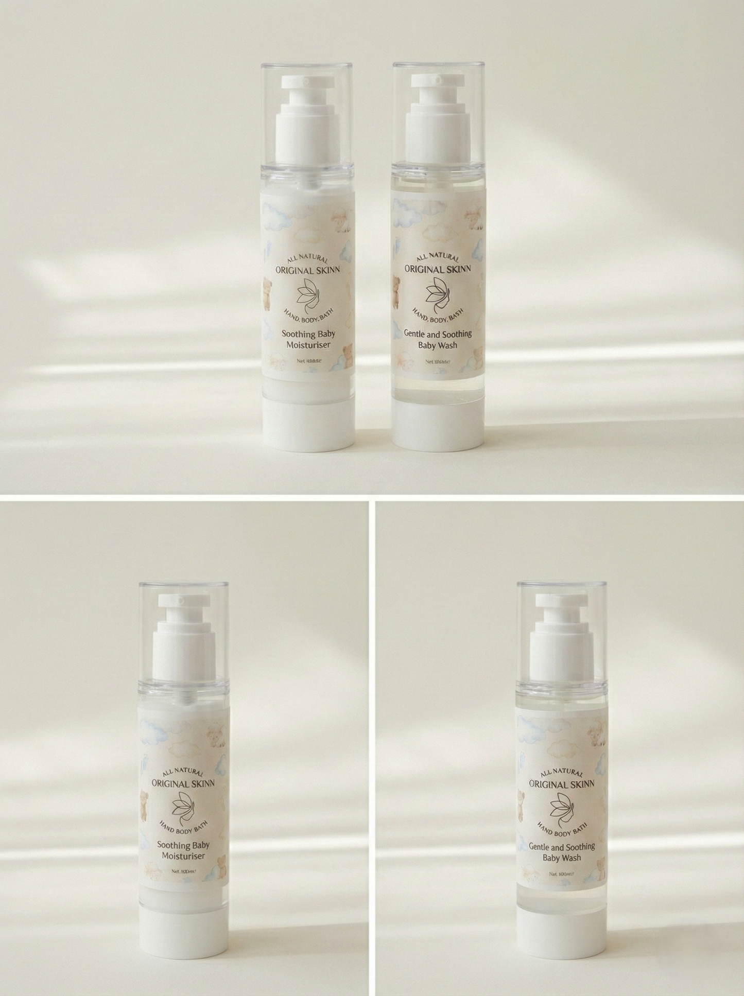 Gentle and Soothing Baby Wash 100ml for bedtime routine – Original Skinn