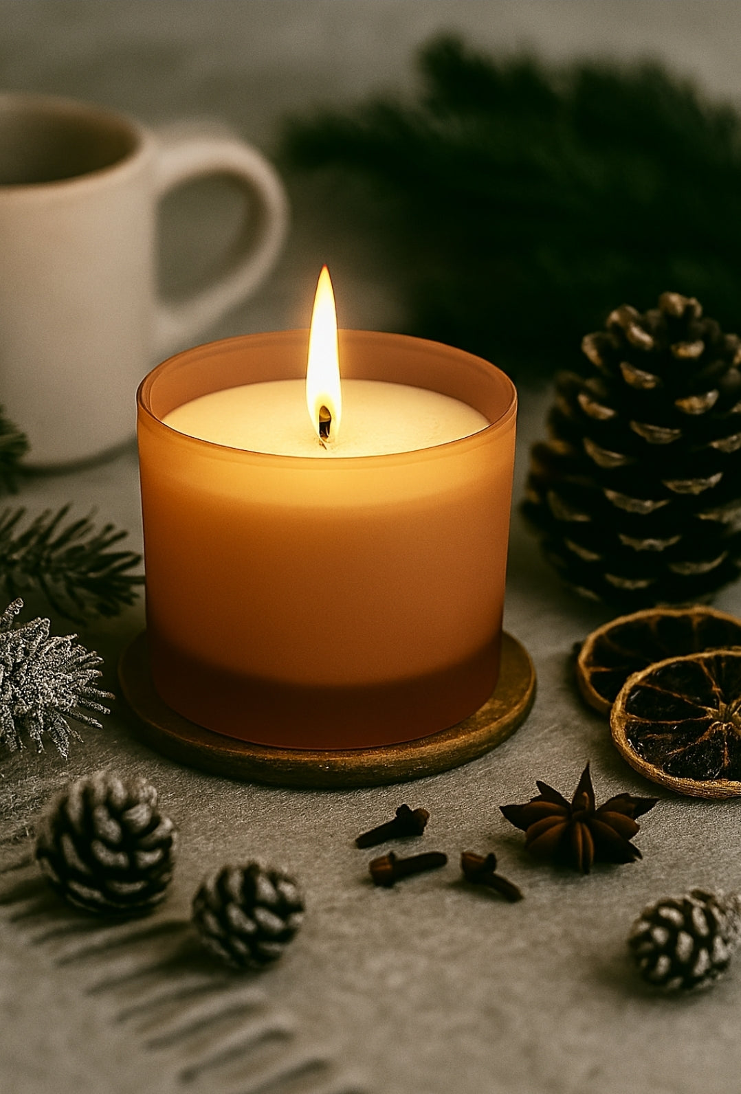 Cozy Winter Spice Scented Candle – Original Skinn