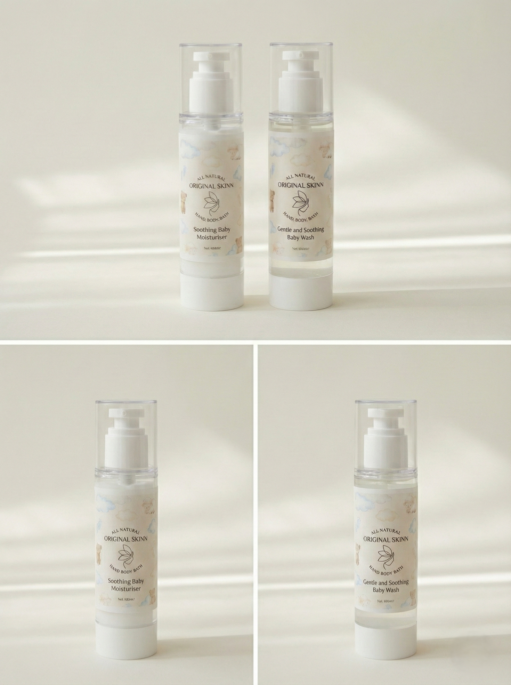 Gentle and Soothing Baby Wash 100ml for bedtime routine – Original Skinn