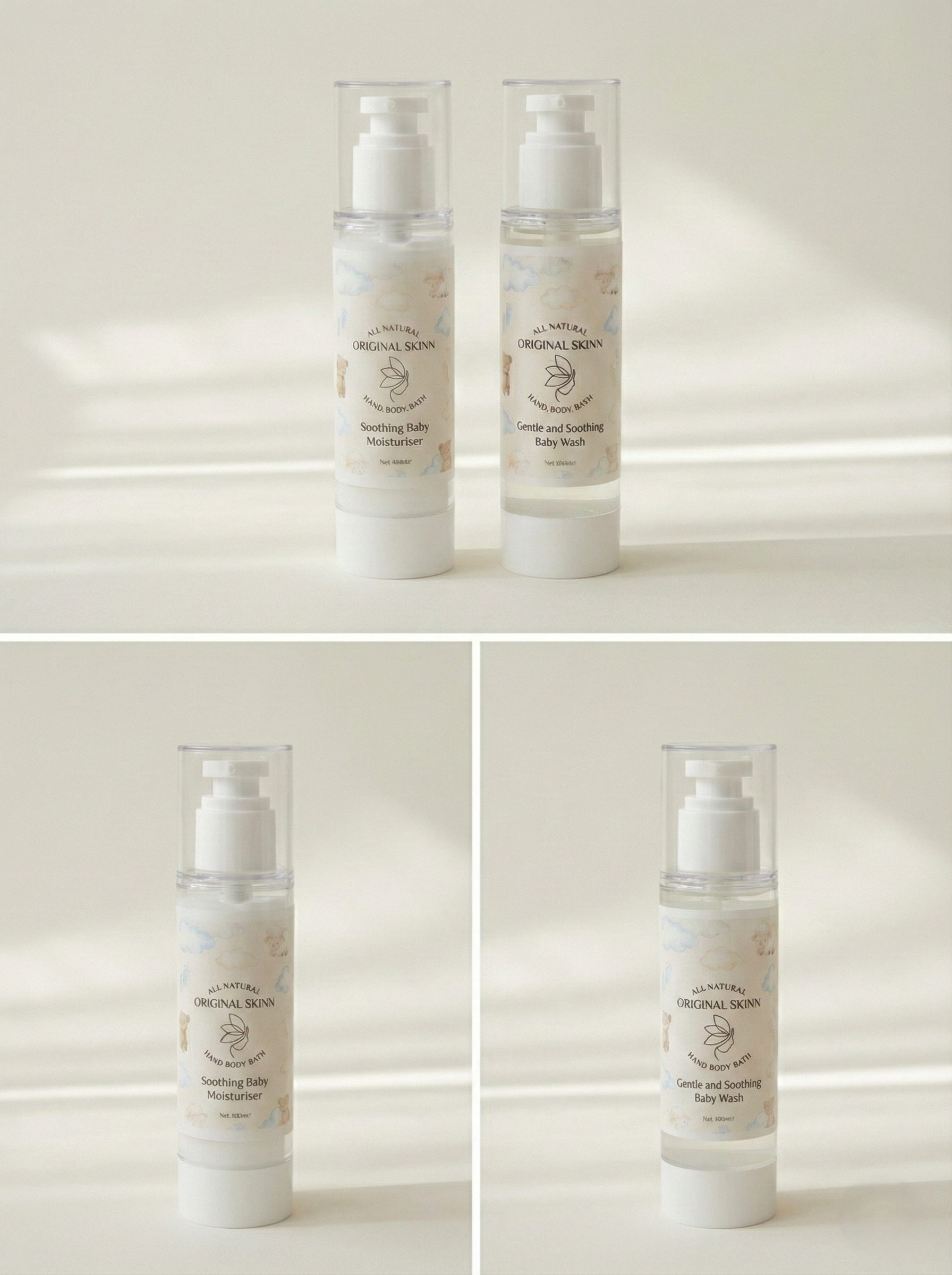 Gentle and Soothing Baby Wash 100ml for bedtime routine – Original Skinn