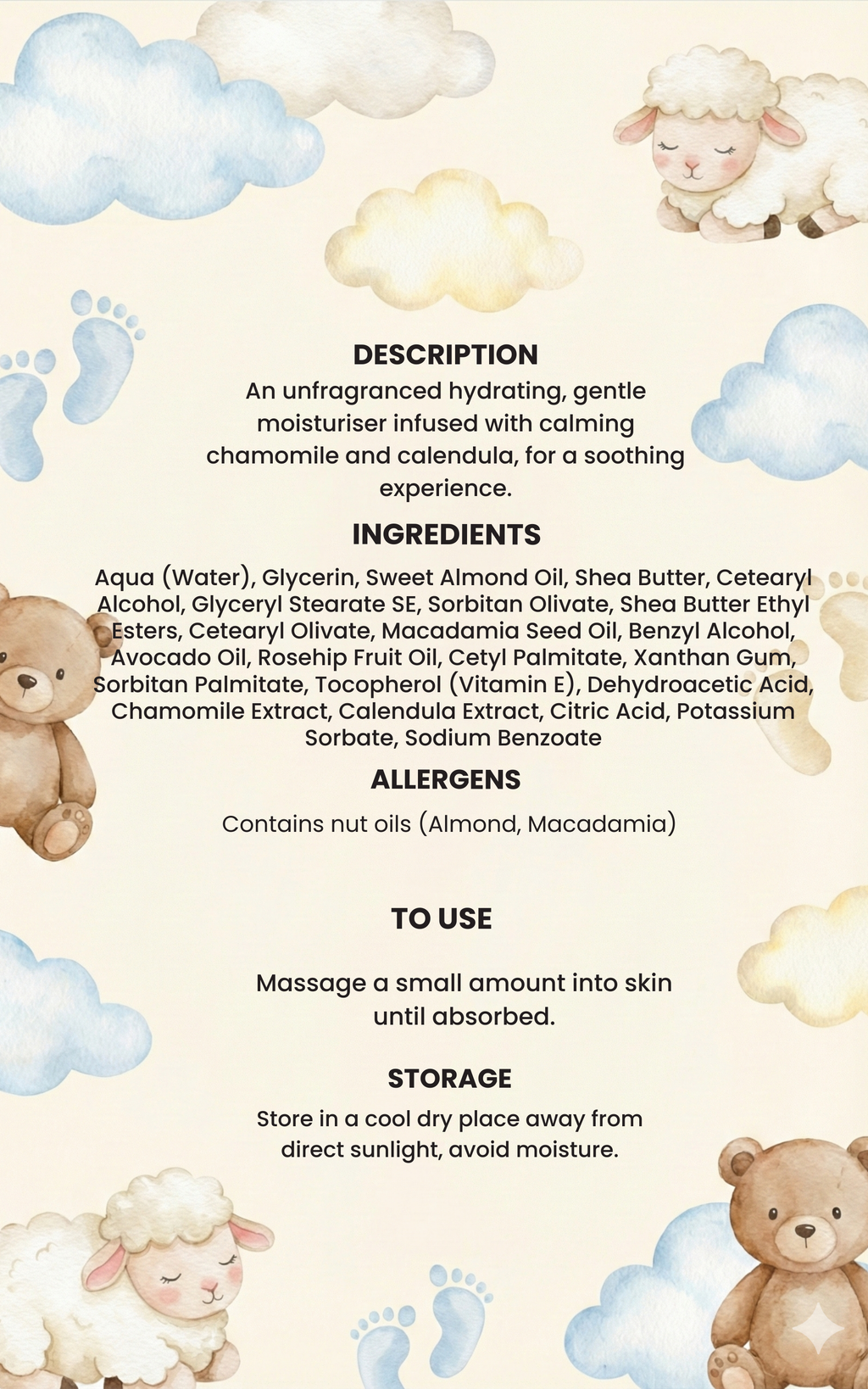 All-natural baby moisturiser fast absorbing non-greasy formula – Original Skinn
