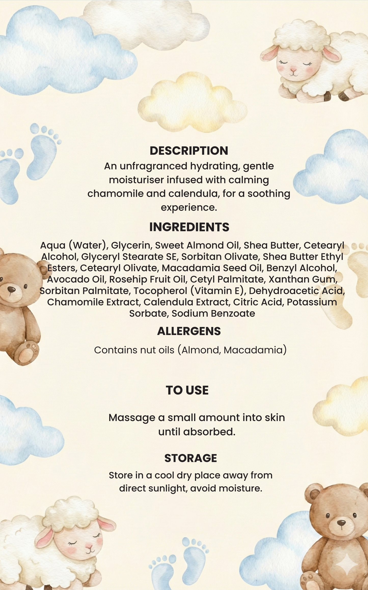 All-natural baby moisturiser fast absorbing non-greasy formula – Original Skinn