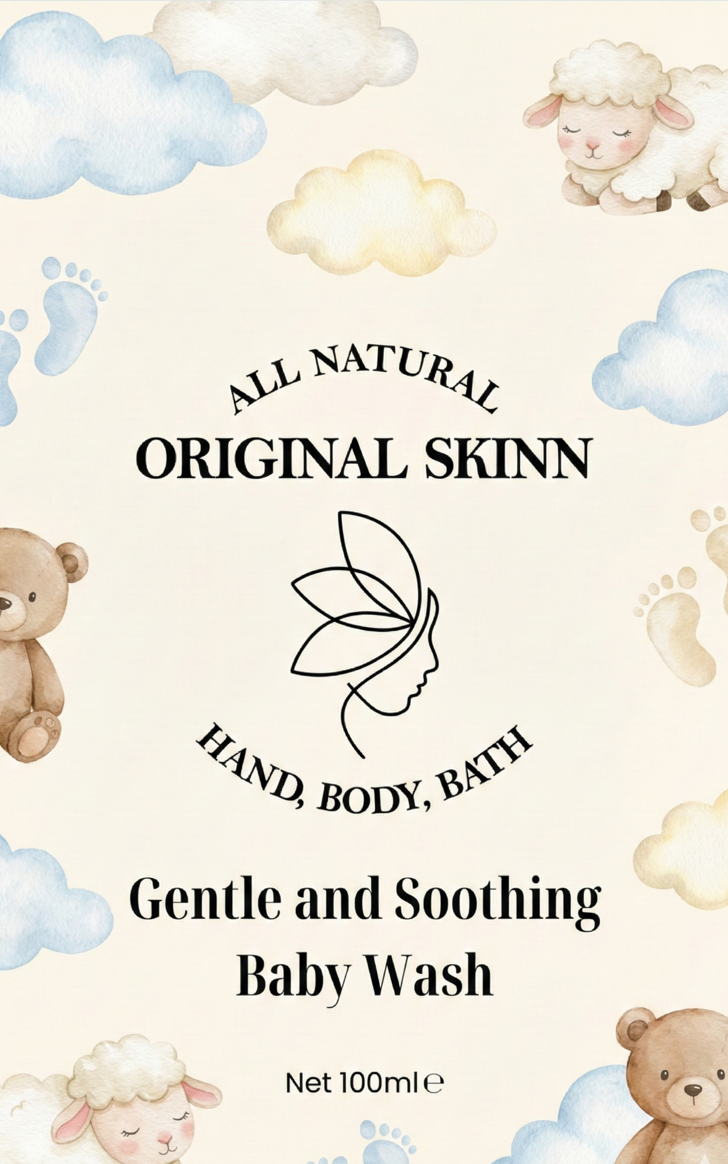 Tear-free baby wash for newborn and infant sensitive skin – Original Skinn
