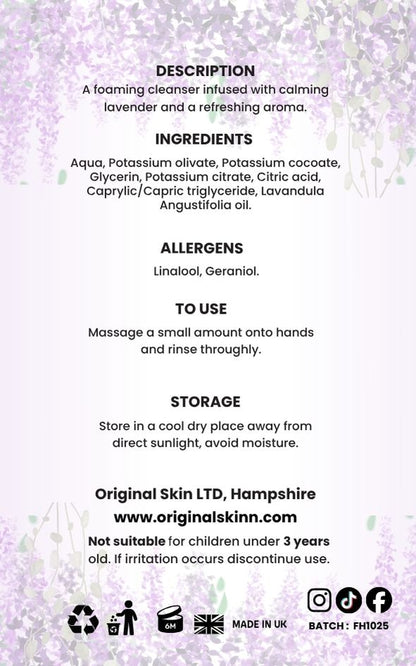 Natural Lavender Skin Cleanser – Original Skinn