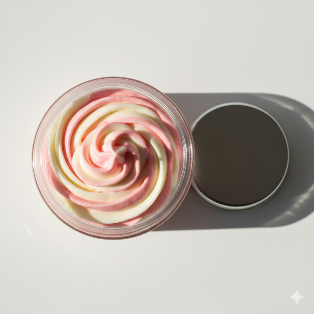 Candy Cane Whipped Body Butter in Glass Jar – Original Skinn