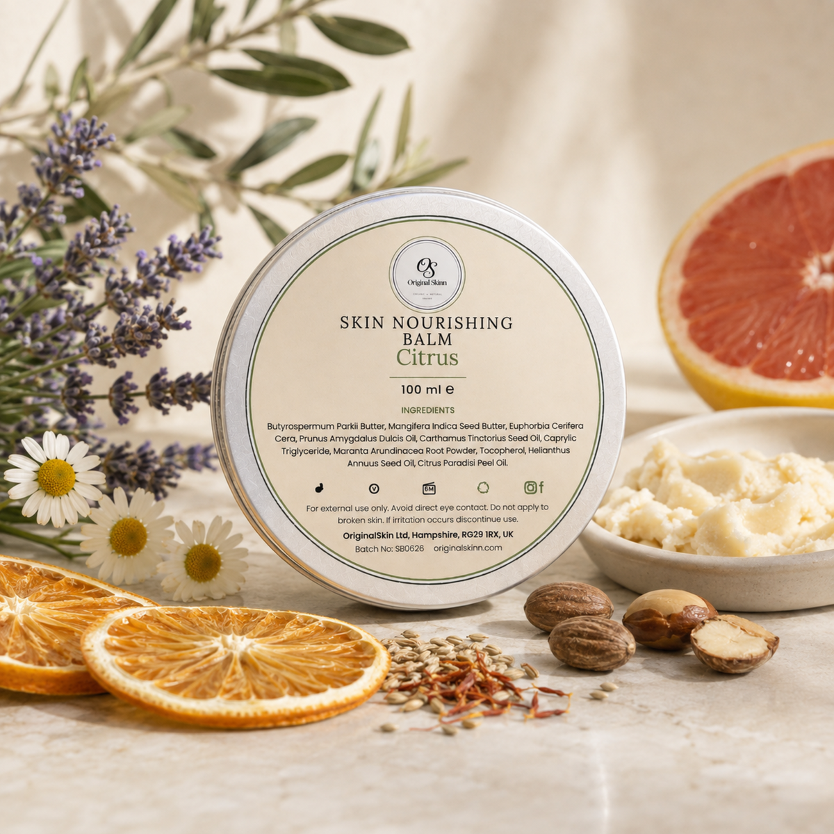 Citrus Skin Nourishing Balm – Reviving & Soft