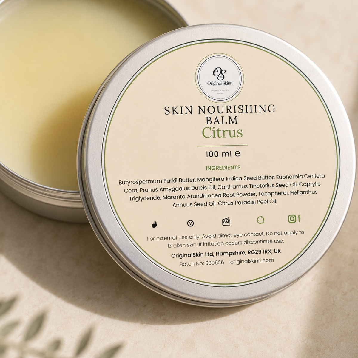Citrus Skin Nourishing Balm – Reviving & Soft