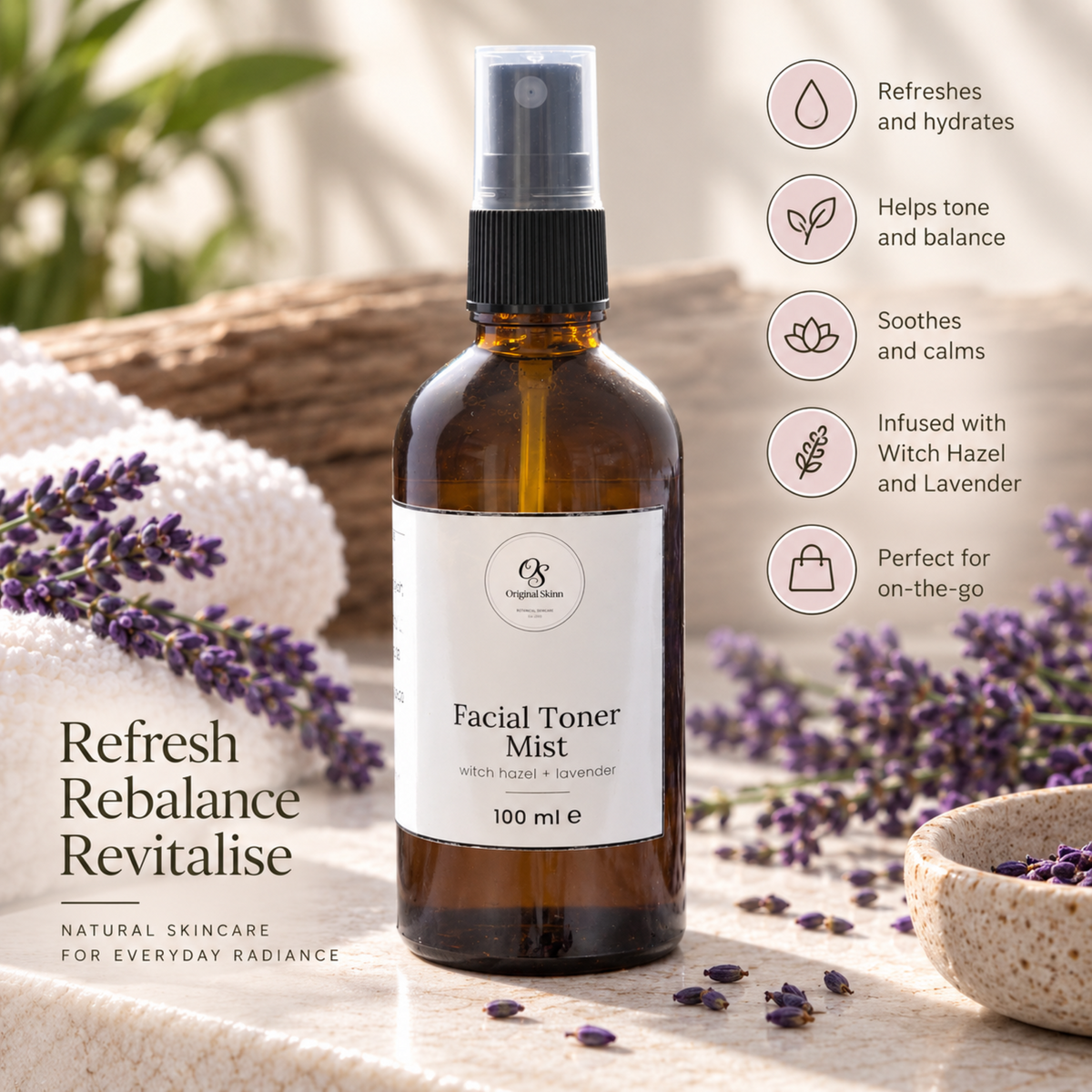 Facial Toner Mist Spray – Refreshing & Hydrating
