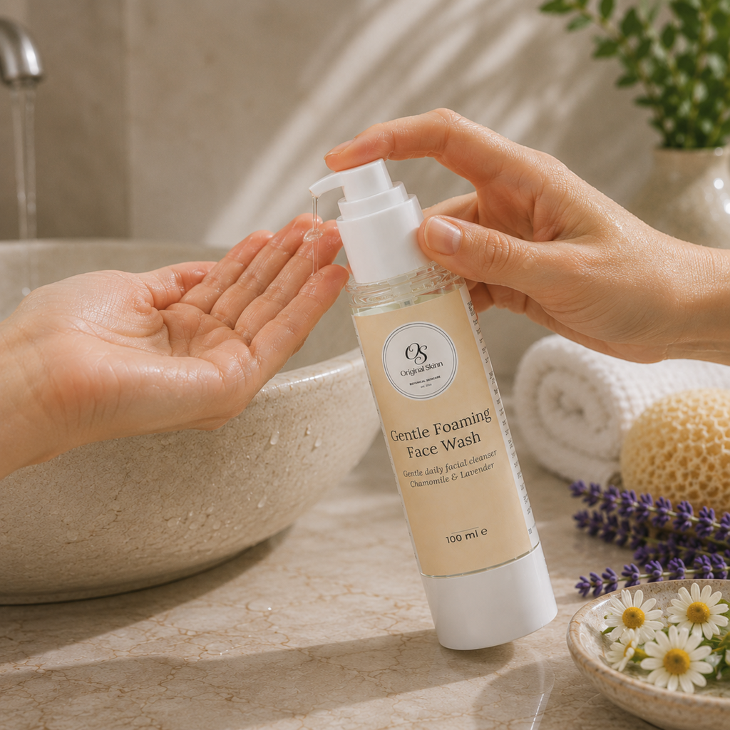 Gentle Foaming Face Wash – Chamomile & Lavender