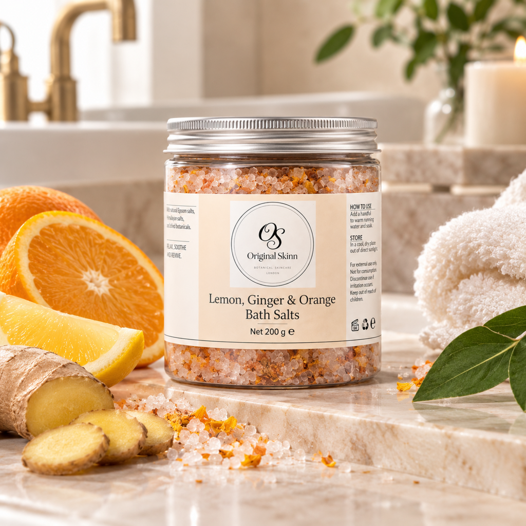 Ginger, Lemon & Orange Bath Soak – Warming & Zesty