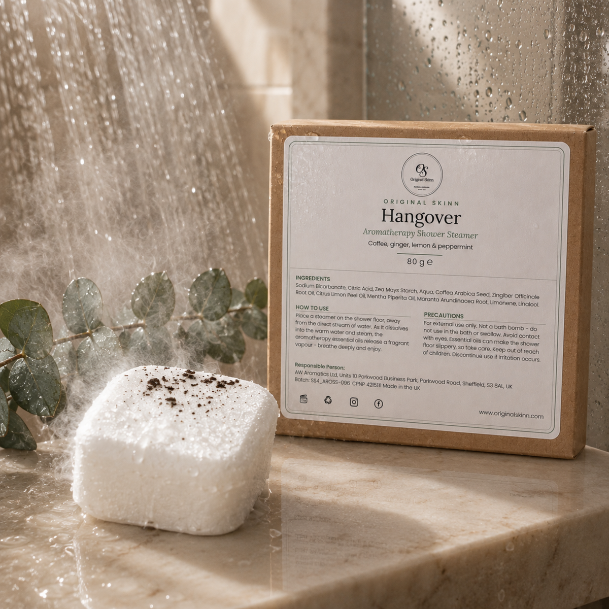 'Hangover' Aromatherapy Shower Steamer
