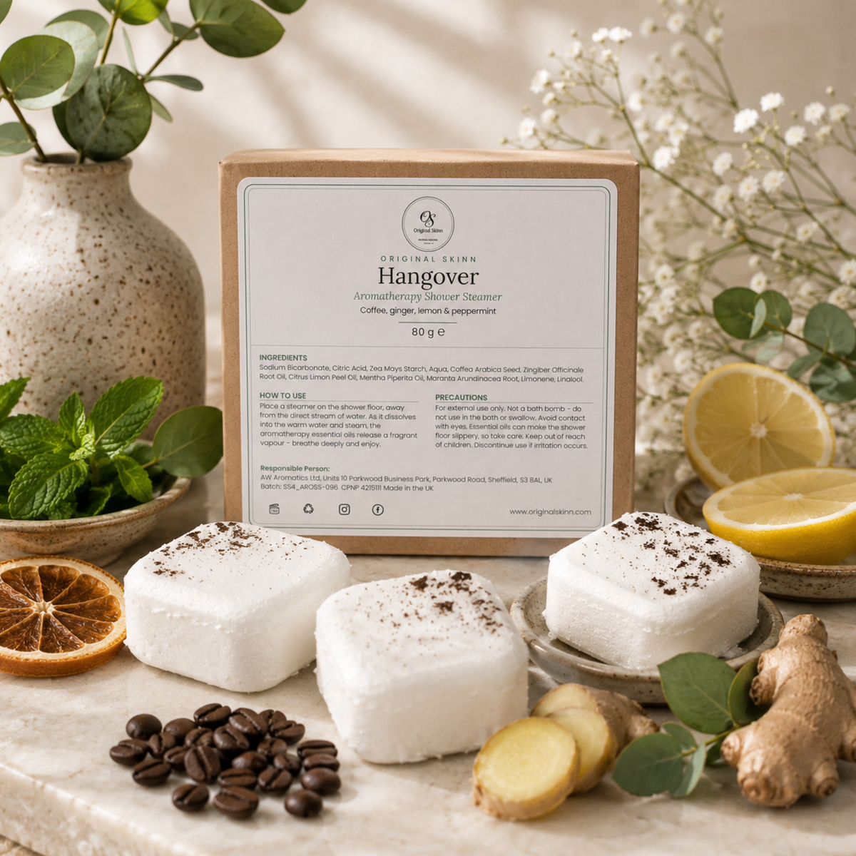 'Hangover' Aromatherapy Shower Steamer