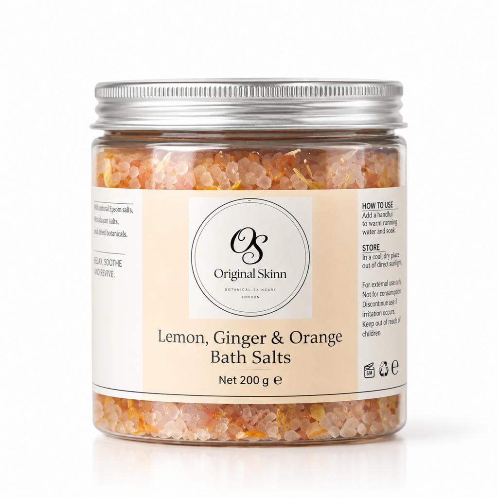 Ginger, Lemon & Orange Bath Soak – Warming & Zesty