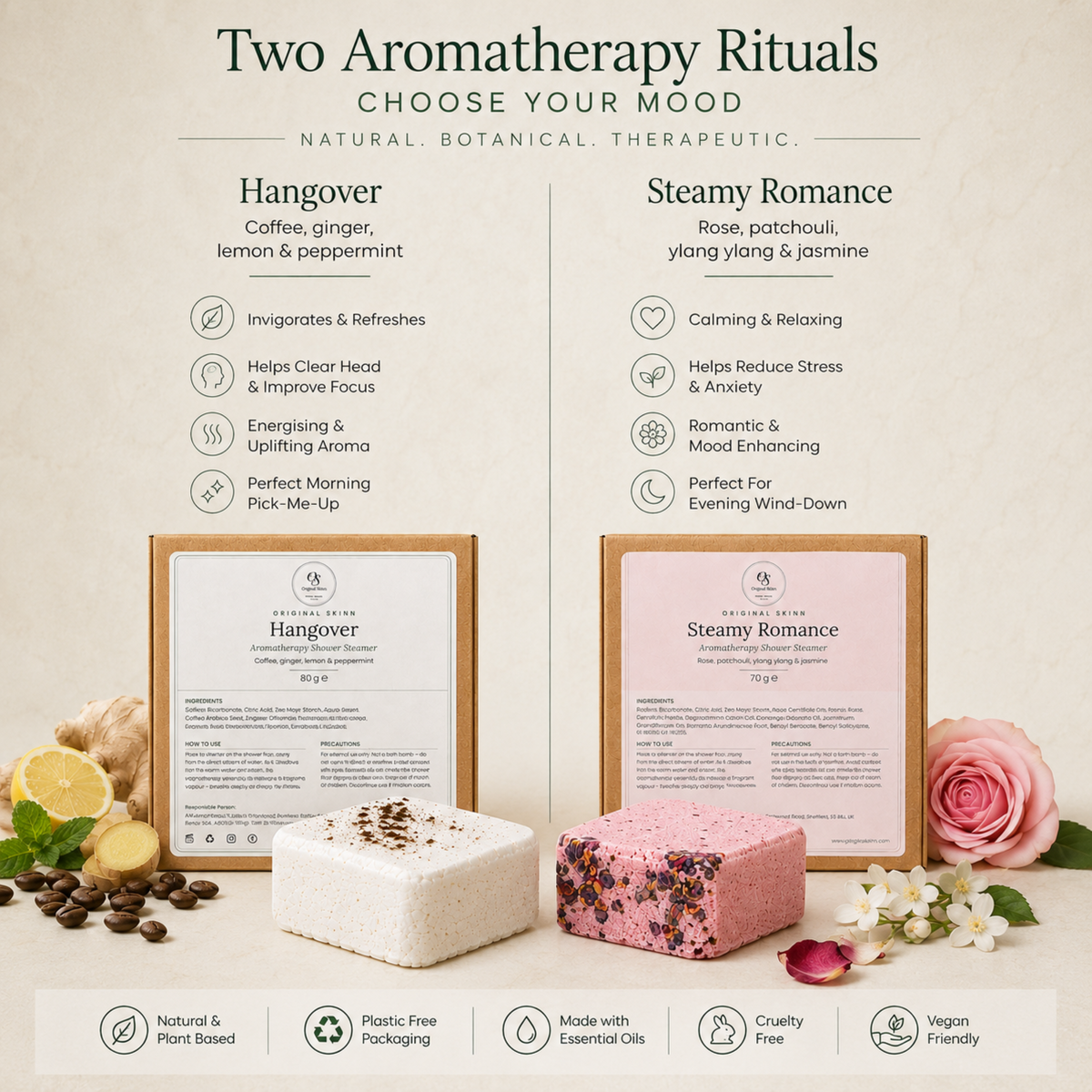 Shower Steamer Set – Steamy Romance & Hangover