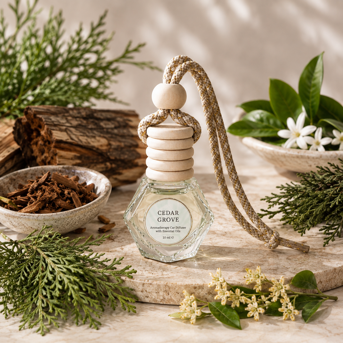 Aromatherapy Car Blend – Cedar Grove (Cedarwood & Bergamot)