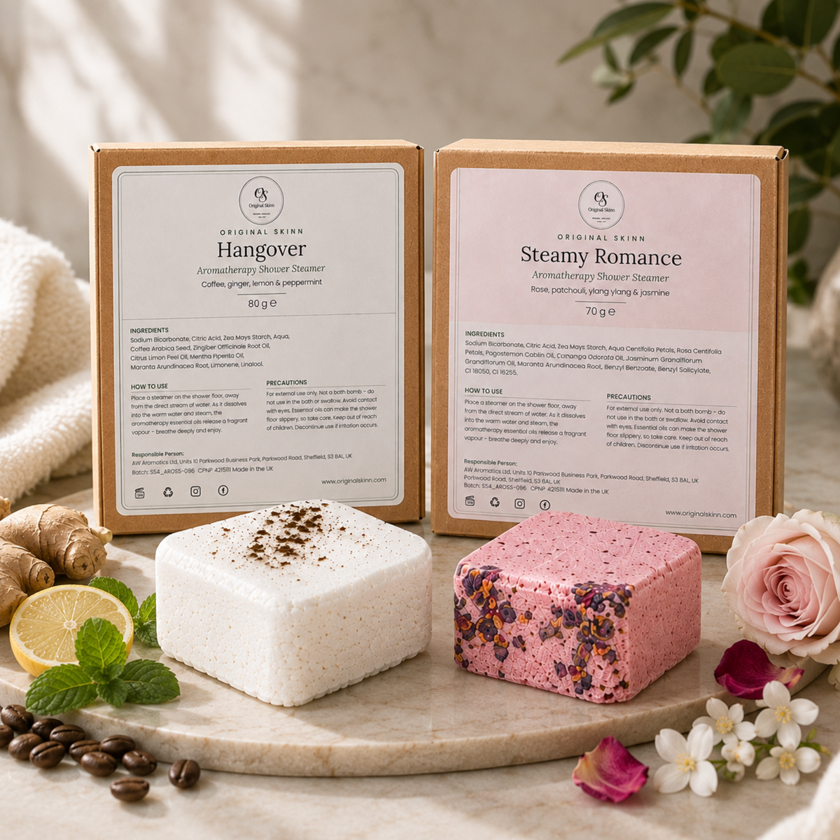Shower Steamer Set – Steamy Romance & Hangover