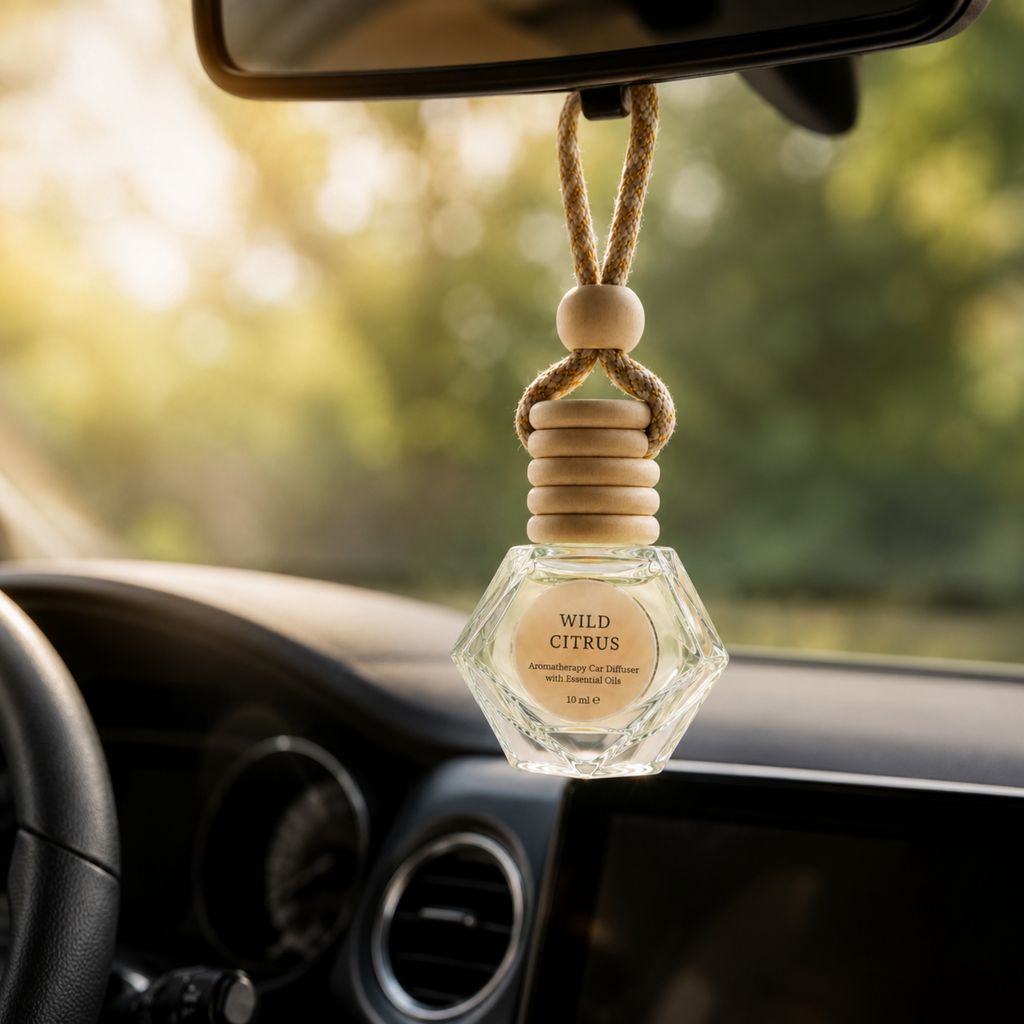 Aromatherapy Car Blend – Wild Citrus (May Chang, Patchouli & Ylang Ylang)