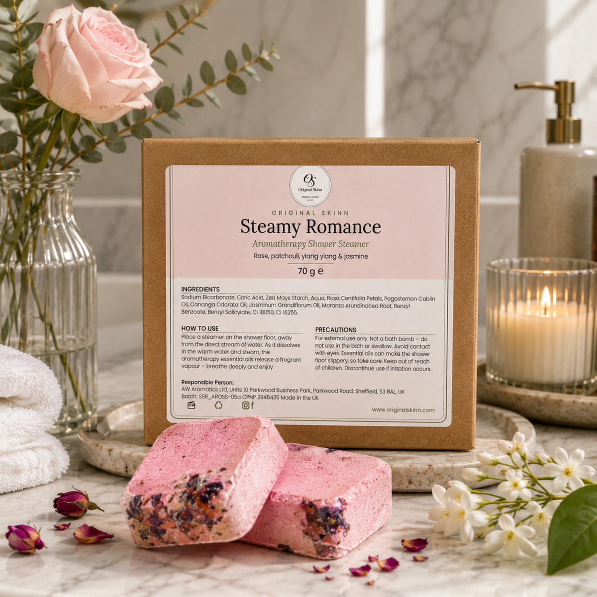 'Steamy Romance' Aromatherapy Shower Steamer