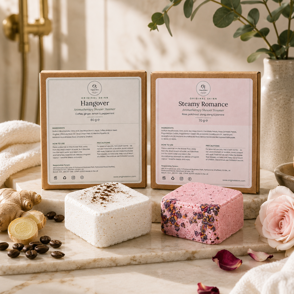 Shower Steamer Set – Steamy Romance & Hangover