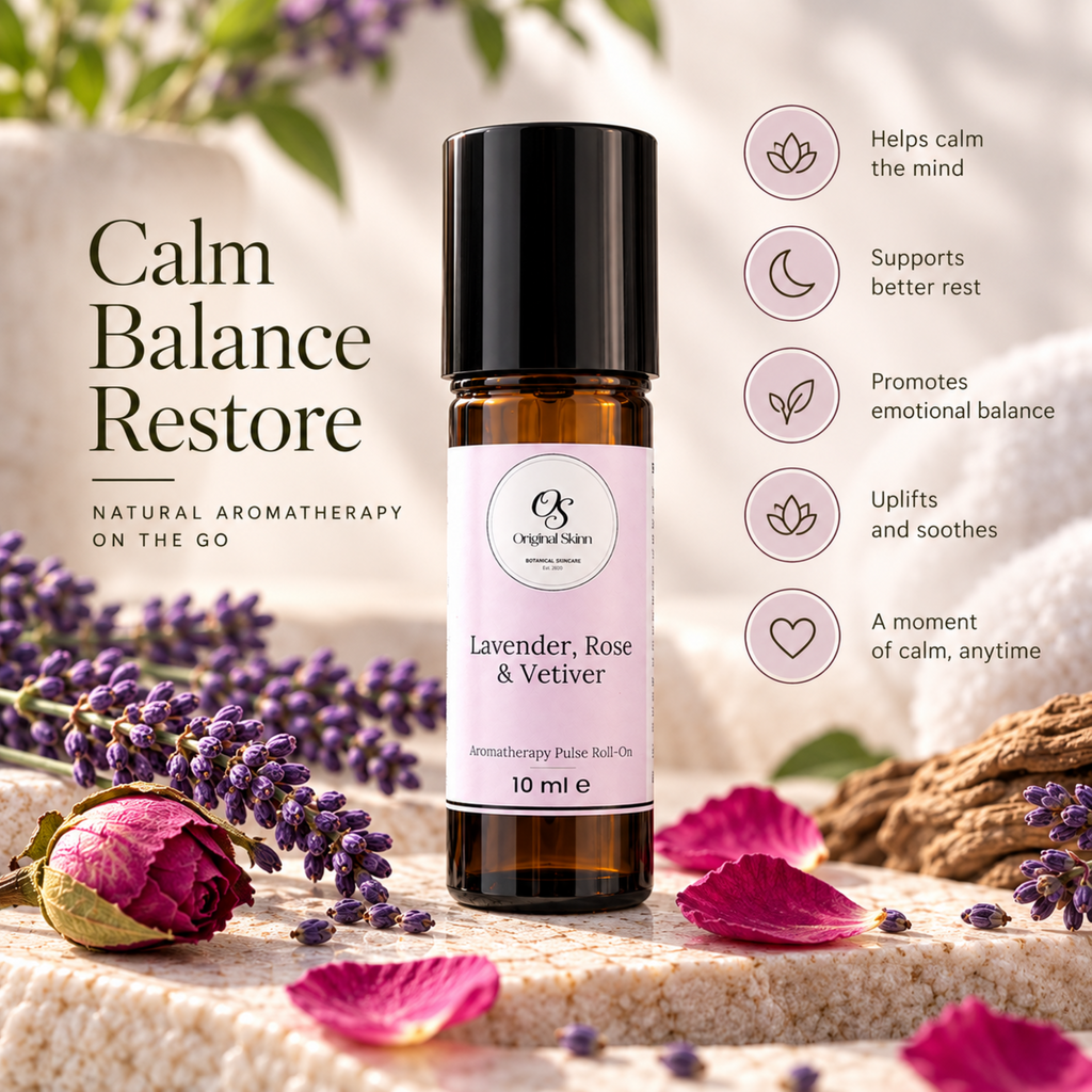 Lavender, Rose & Vetiver Aromatherapy Pulse Roll-On