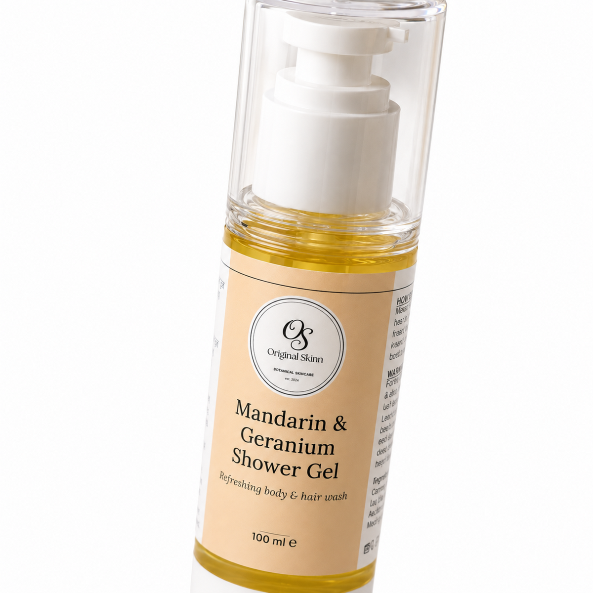 Mandarin & Geranium Shower Gel – Refreshing & Uplifting
