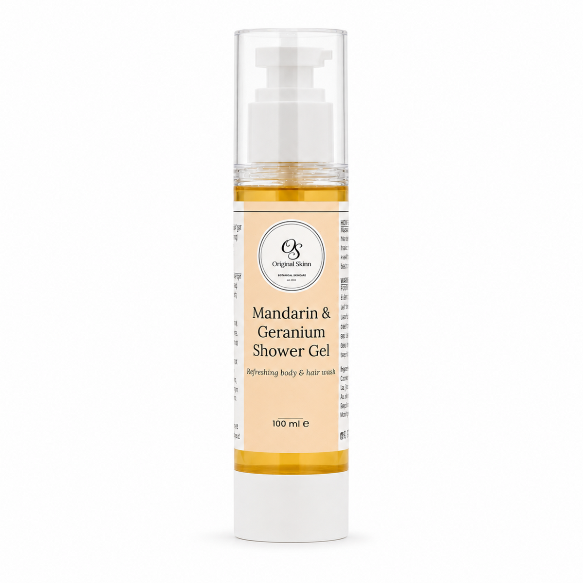 Mandarin & Geranium Shower Gel – Refreshing & Uplifting
