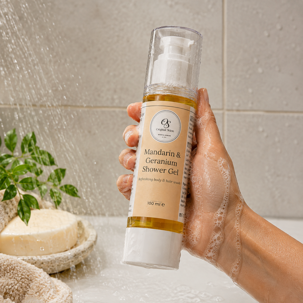 Mandarin & Geranium Shower Gel – Refreshing & Uplifting