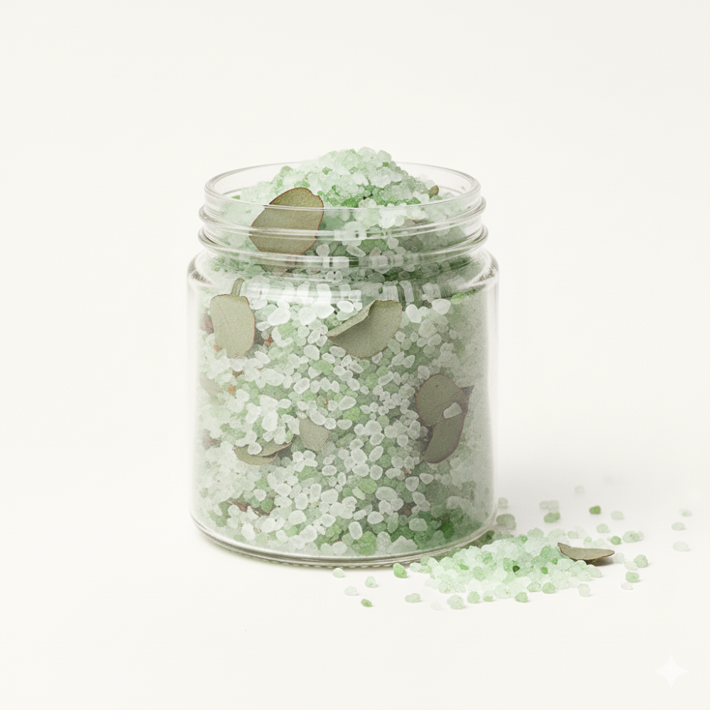 Eucalyptus Bath Salt in Glass Jar – Original Skinn