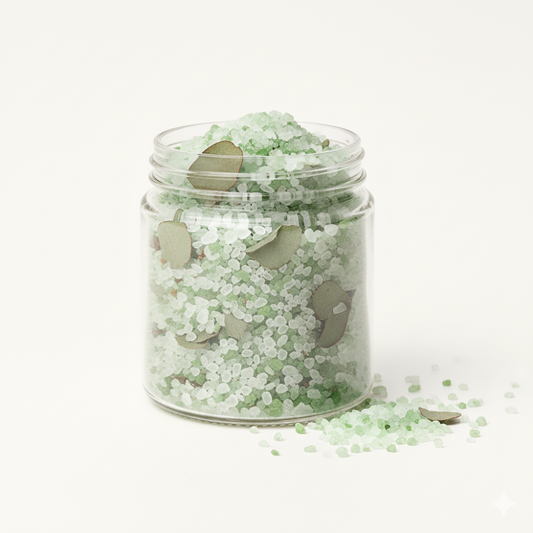 Eucalyptus Bath Salt in Glass Jar – Original Skinn