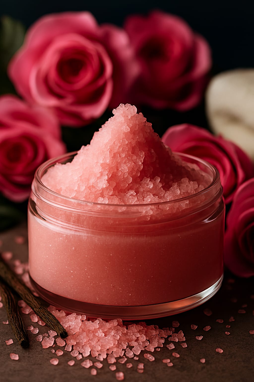 Natural Rose Body Scrub Exfoliating Texture – Original Skinn