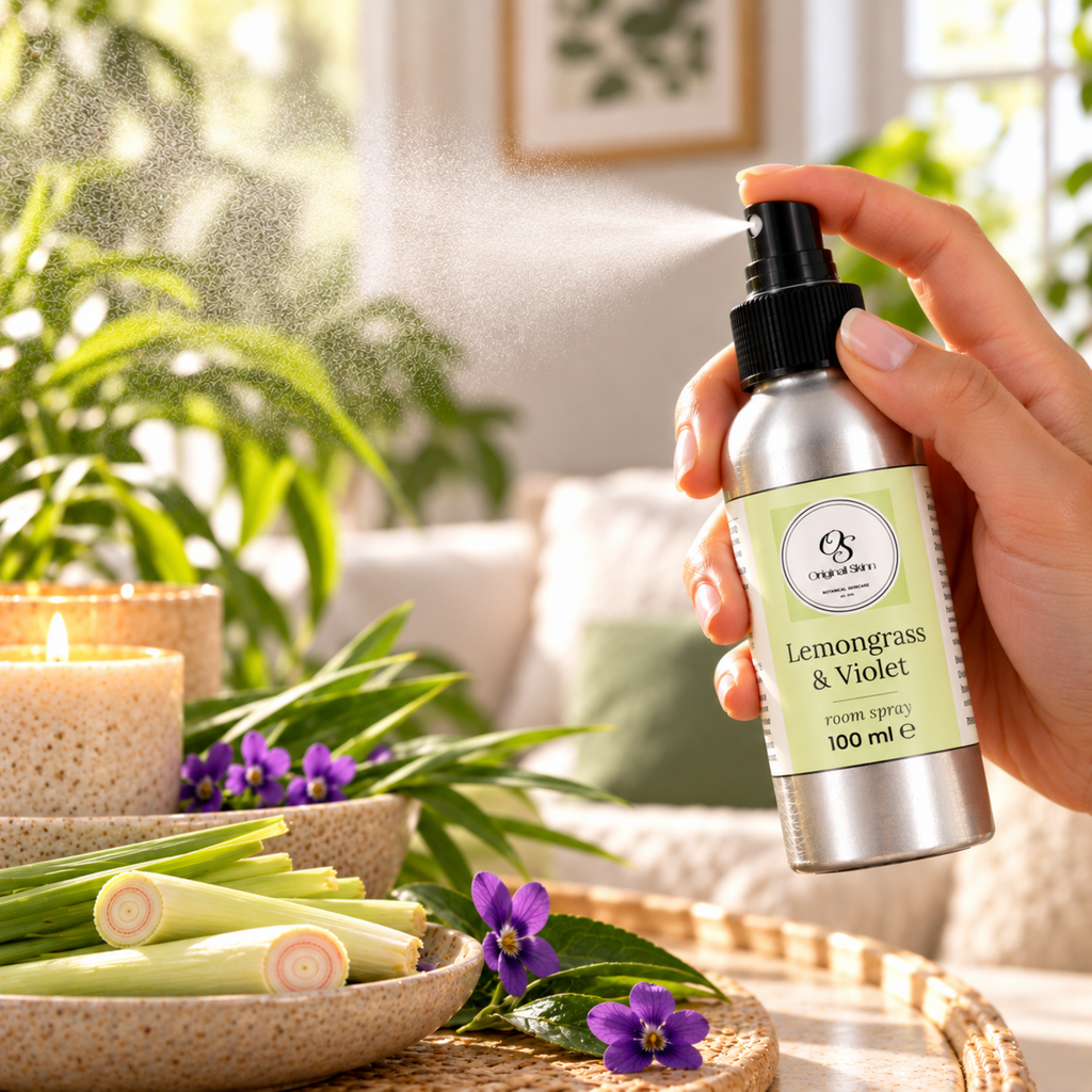 Lemongrass & Violet Room Spray with Essential Oils
