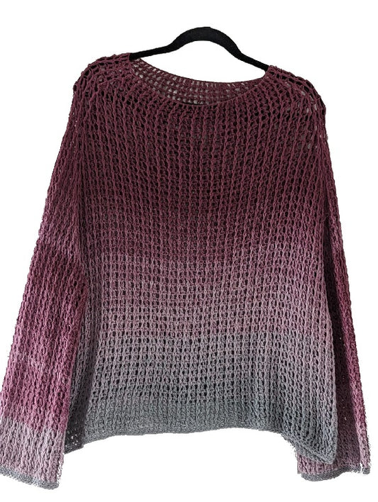 Ombre long sleeve sweater