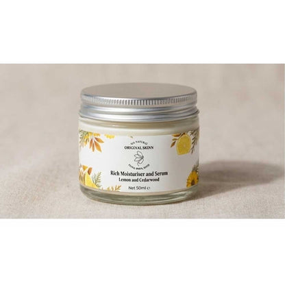Original Skinn Rich Moisturiser & Serum – Lemon & Cedarwood (50ml)