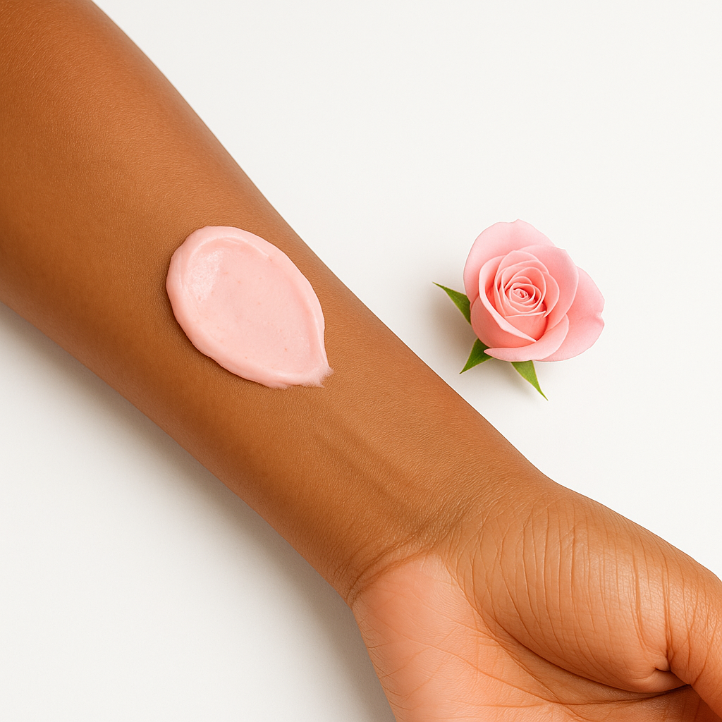 Applying Rose Body Butter to Skin – Original Skinn