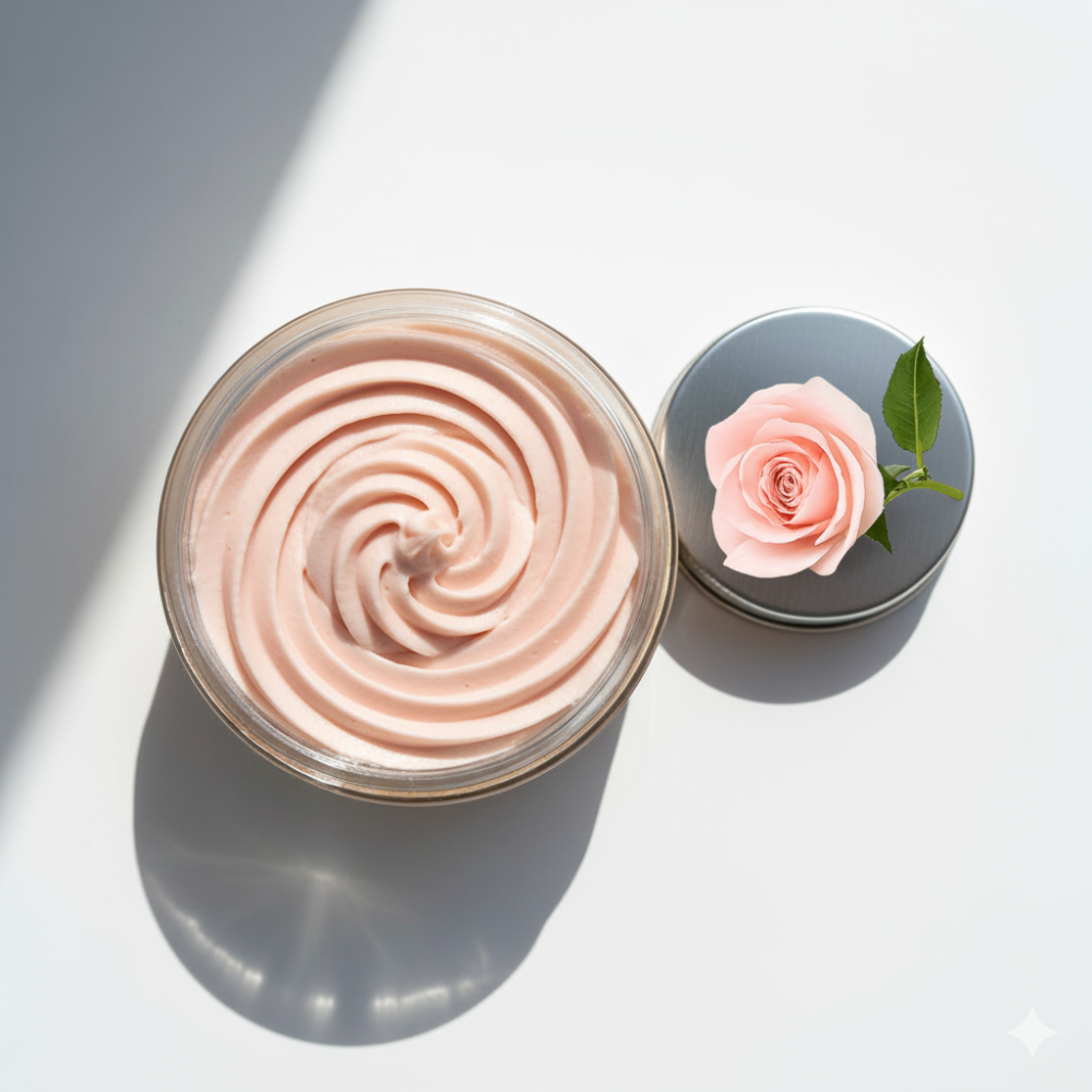 Rose Whipped Body Butter in Glass Jar – Original Skinn