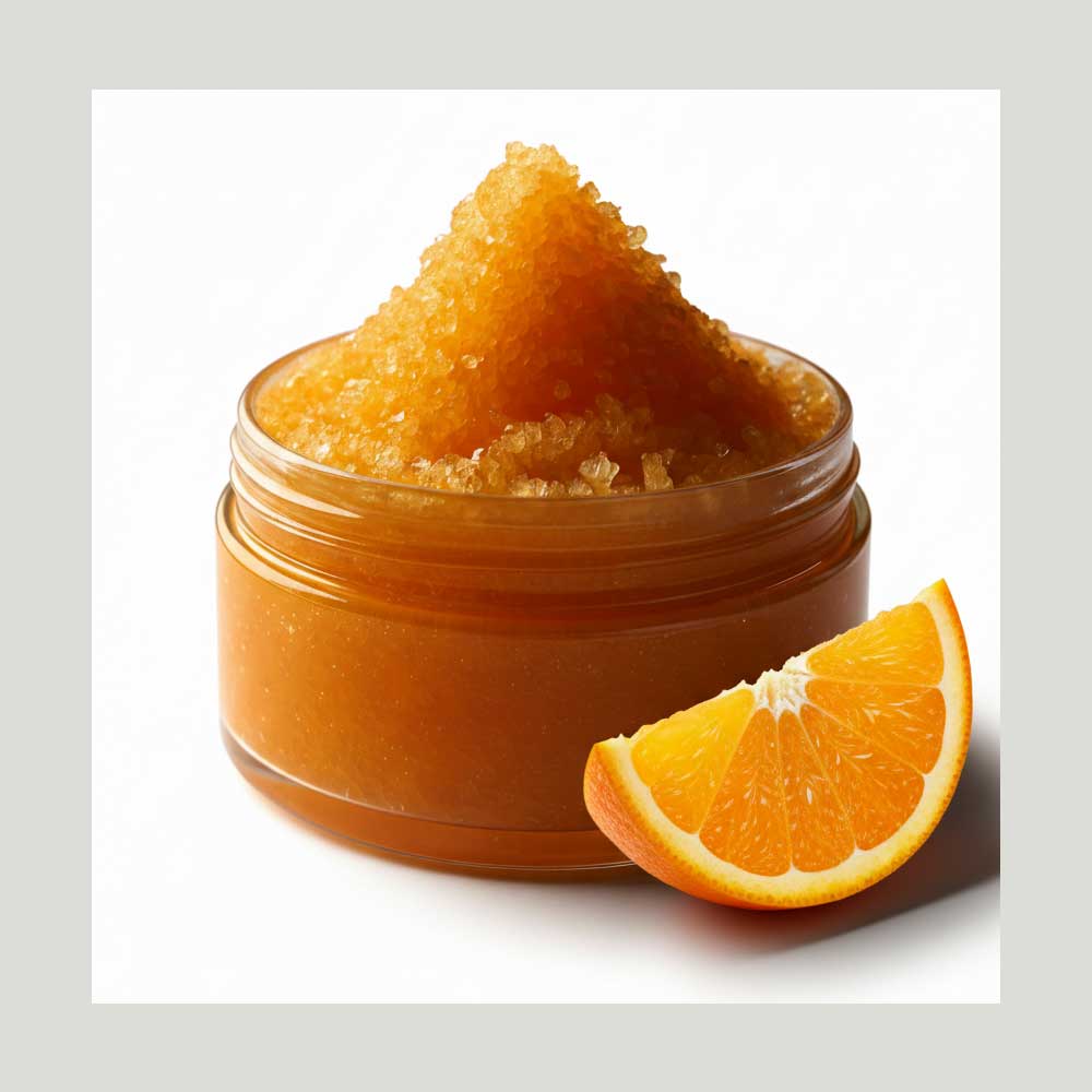 Sweet Orange Salt Scrub in Glass Jar – Original Skinn