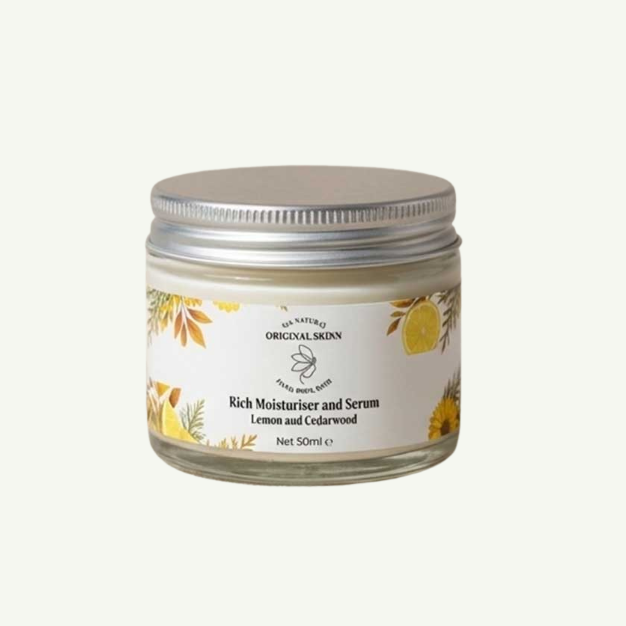 Original Skinn Rich Moisturiser & Serum – Lemon & Cedarwood (50ml)