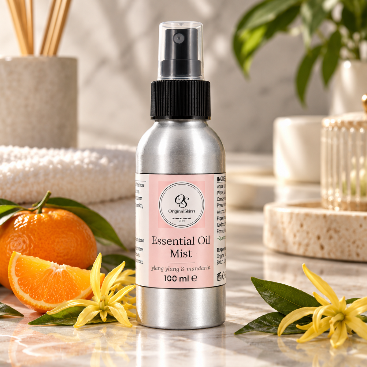Ylang Ylang & Mandarin Essential Oil Mist Spray