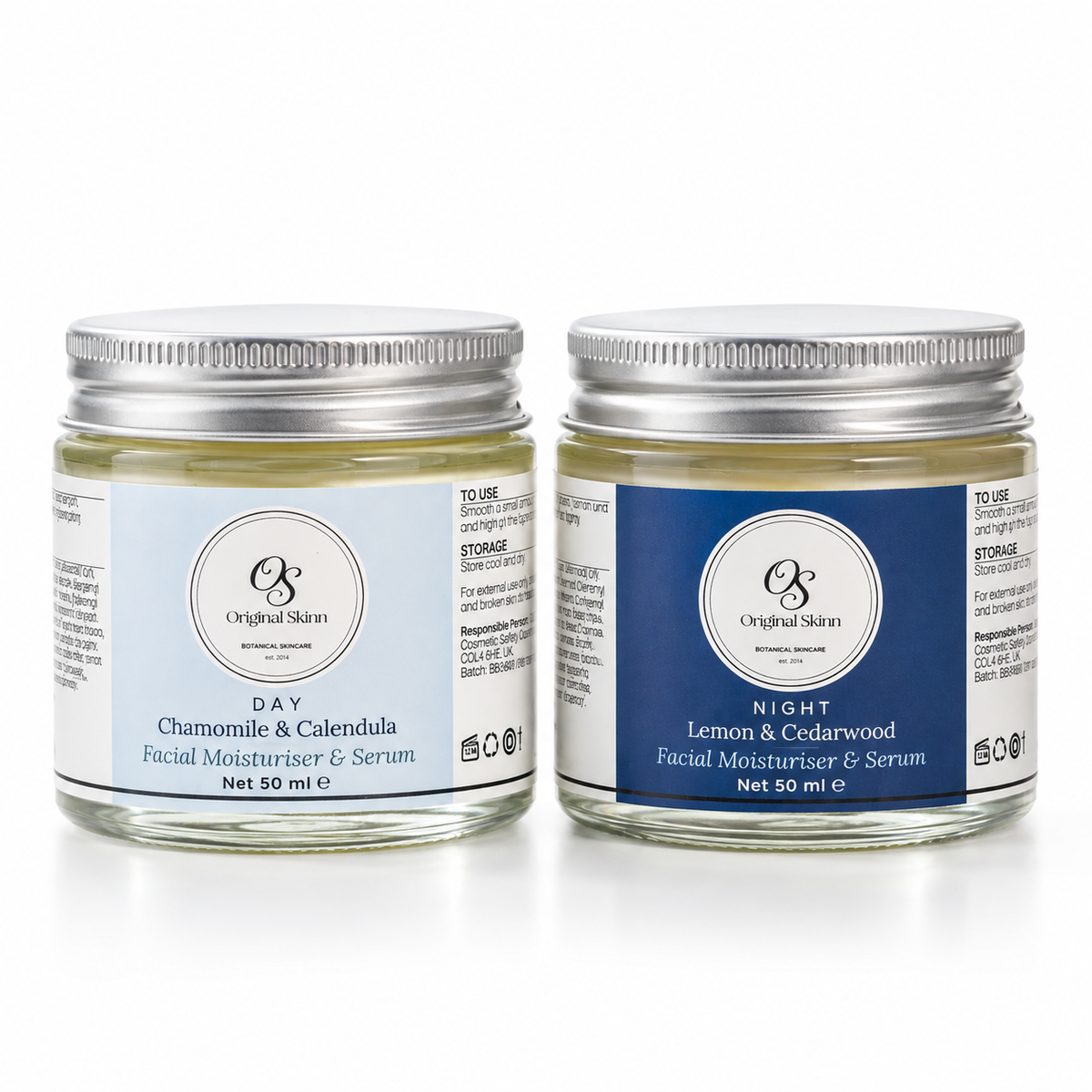Day & Night Facial Set – Chamomile & Calendula + Lemon & Cedarwood