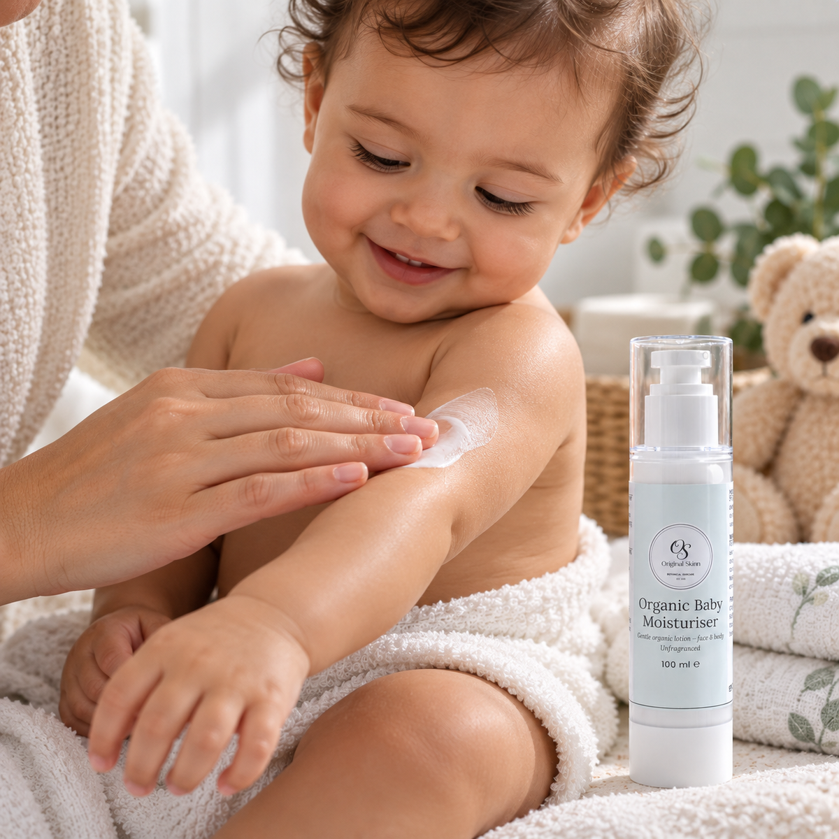 Organic Baby Moisturiser – Gentle & Nourishing