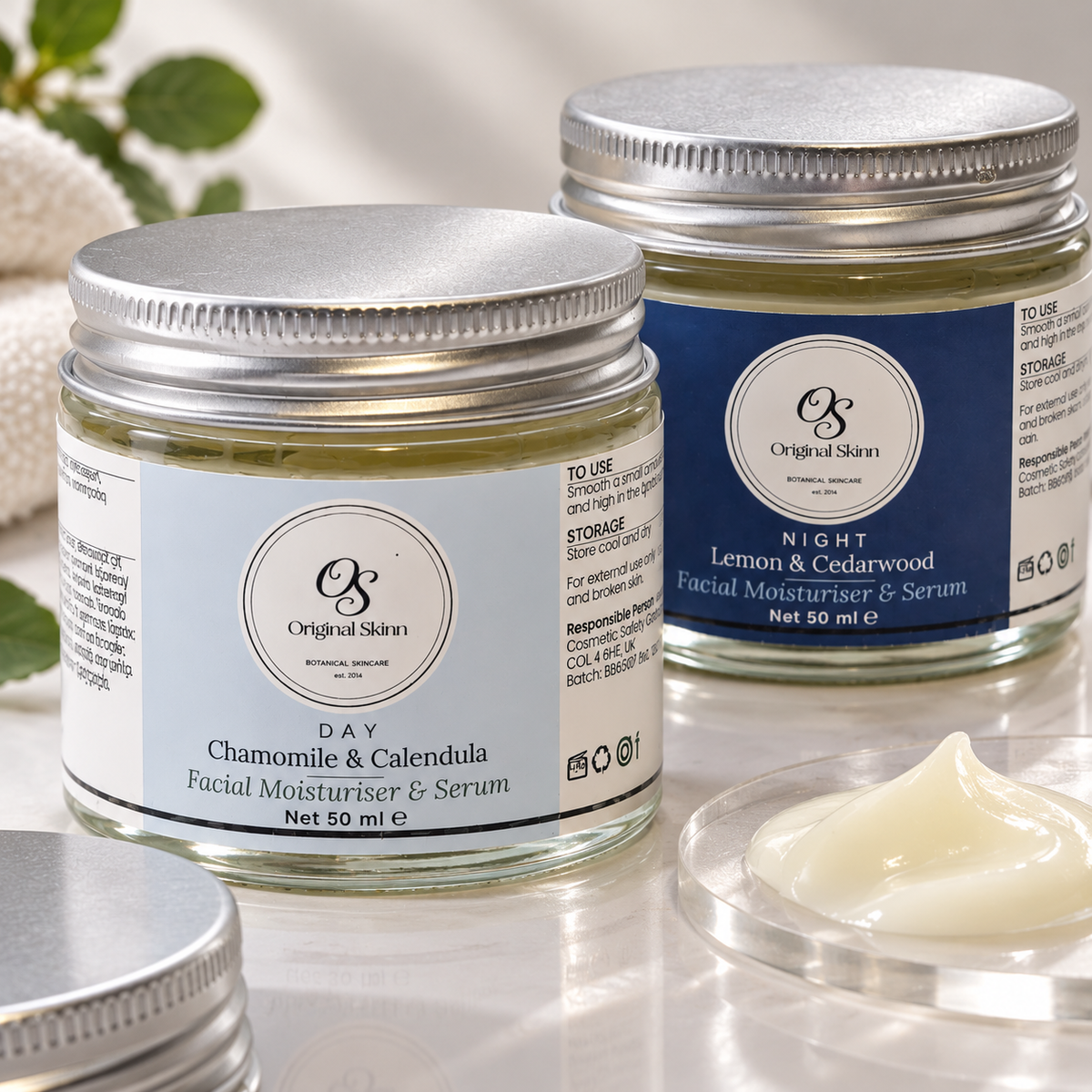 Day & Night Facial Set – Chamomile & Calendula + Lemon & Cedarwood