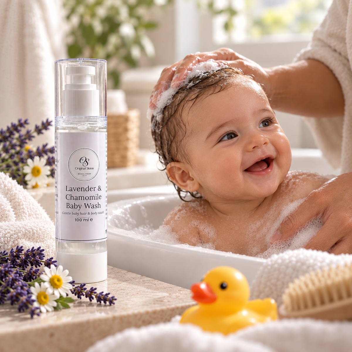 Lavender & Chamomile Baby Wash – Gentle & Soothing