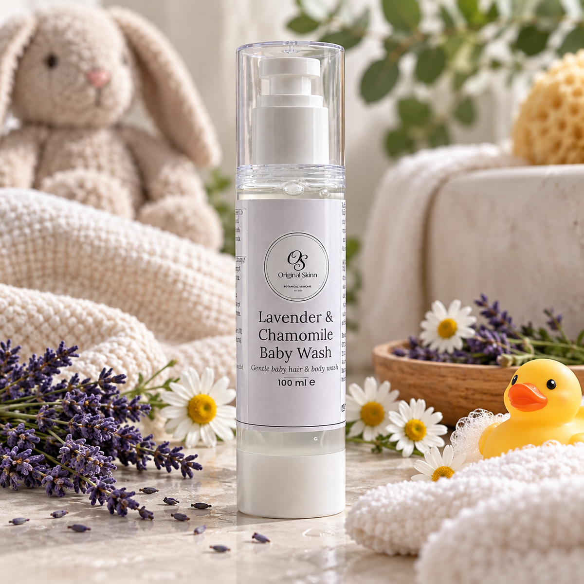 Lavender & Chamomile Baby Wash – Gentle & Soothing