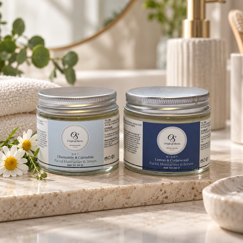Day & Night Facial Set – Chamomile & Calendula + Lemon & Cedarwood