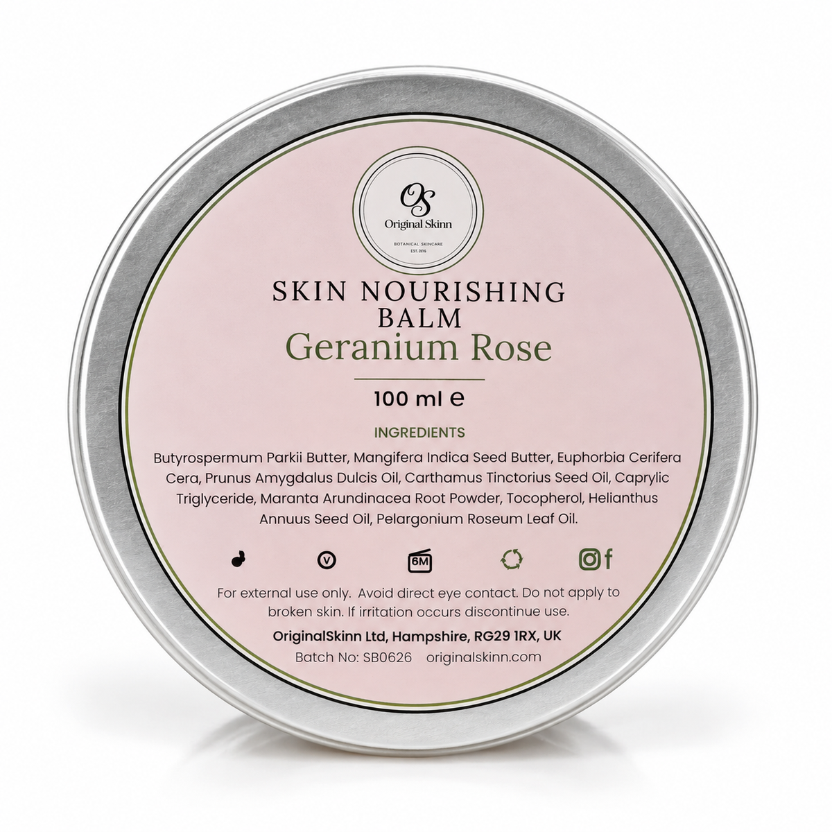 Geranium Rose Skin Nourishing Balm