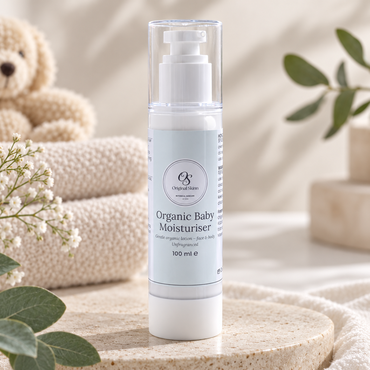 Organic Baby Moisturiser – Gentle & Nourishing