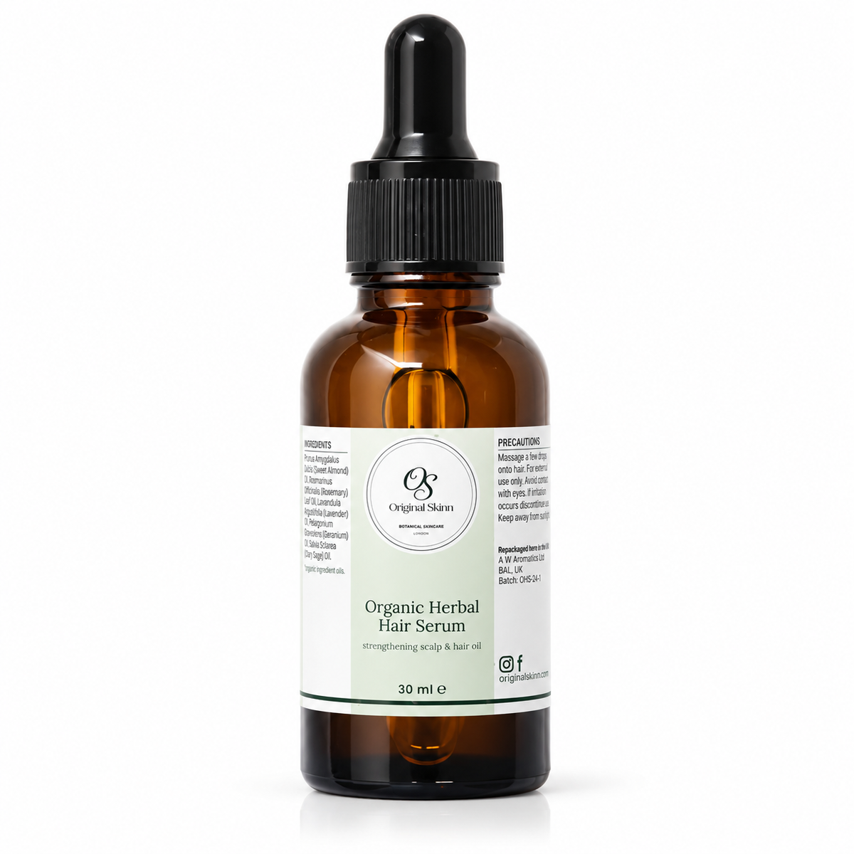 Organic Herbal Hair Serum – Rosemary Scalp & Hair Oil