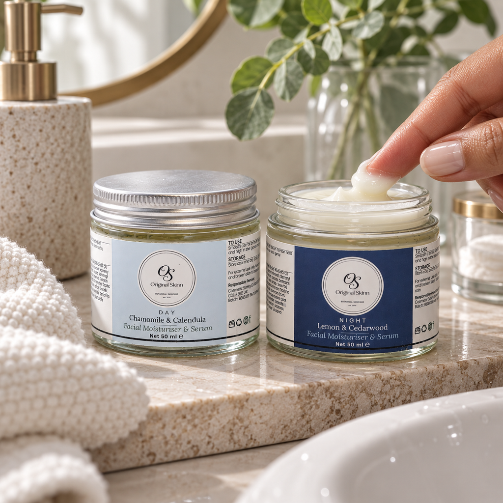 Day & Night Facial Set – Chamomile & Calendula + Lemon & Cedarwood